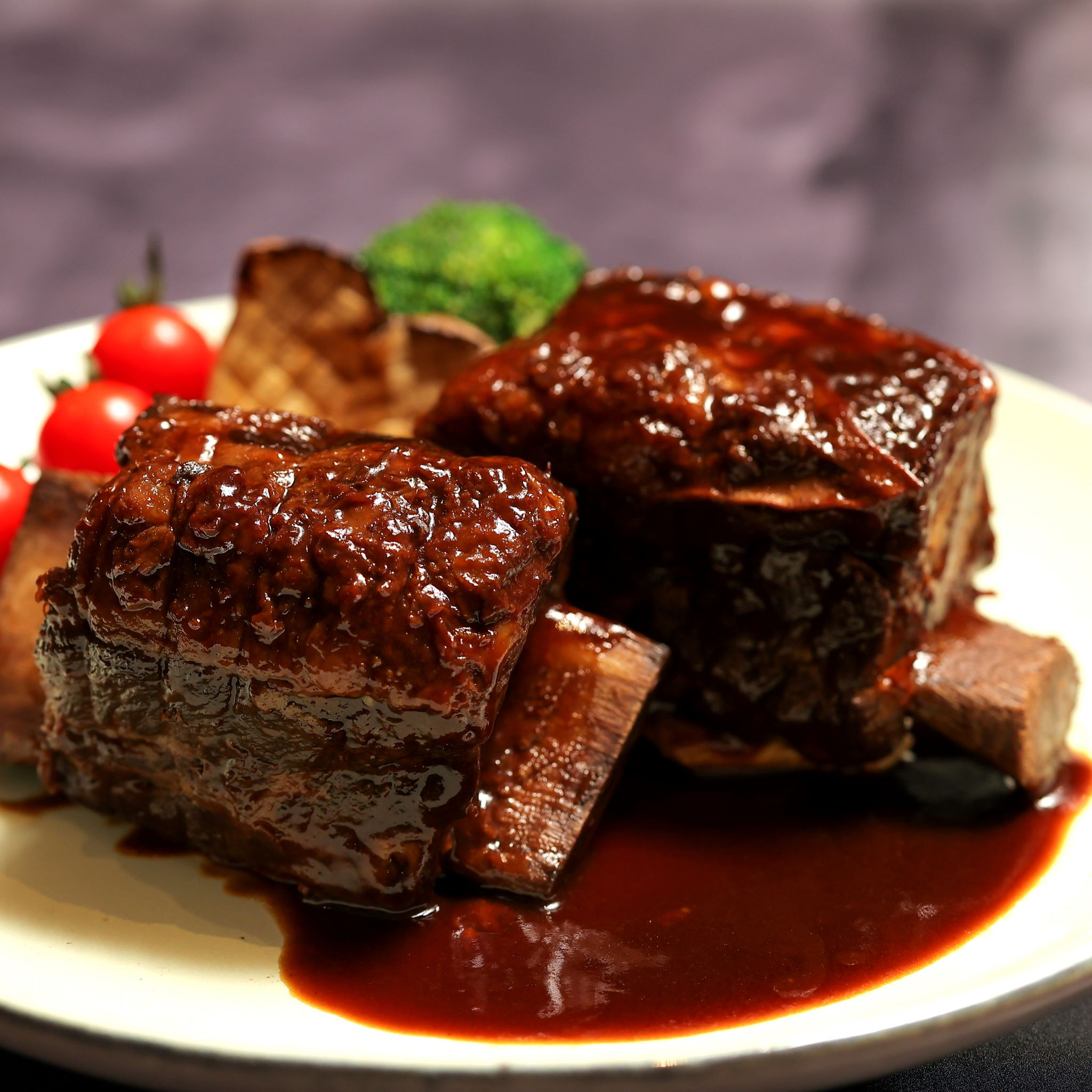 Enjoy Bone-In Beef Short Ribs with Port Wine Sauce at Captain Hook Game Night