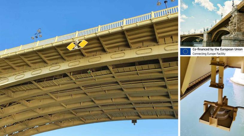 Image: Miros’ RangeFinder installation, Margaret Bridge, Budapest